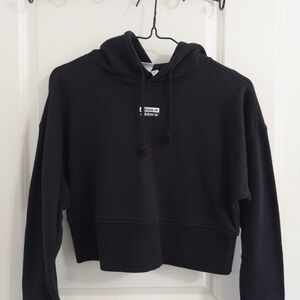 Adidas Originals Cropped Hoodie — black, xs, 100% cotton
